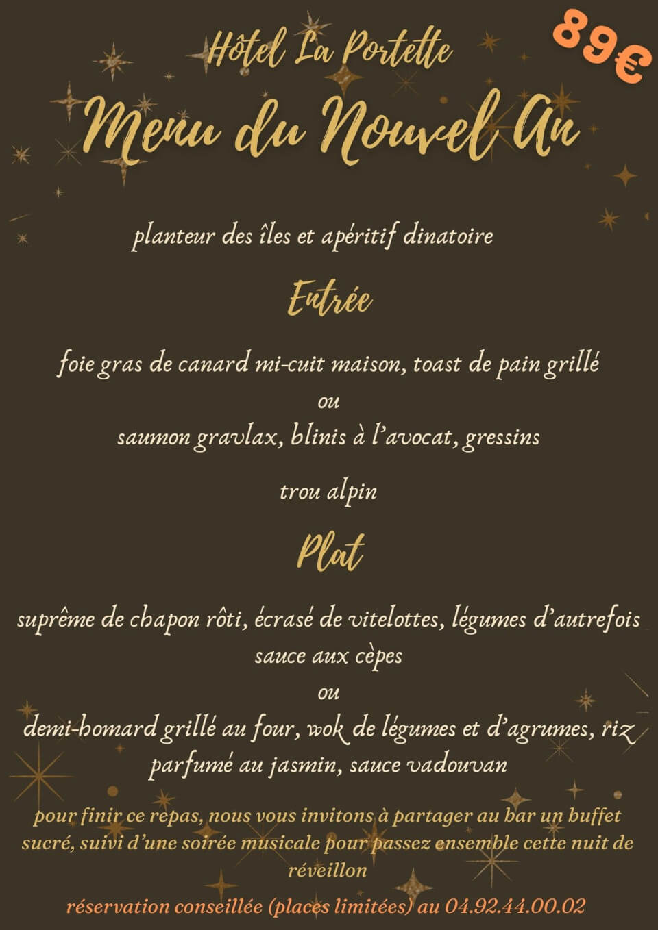 New Year's Menu 2026